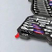 WORKPRO 408PC Домашний набор инструментов Механика Набор инструментов с 3 ящиками сверхмощный металлический ящик