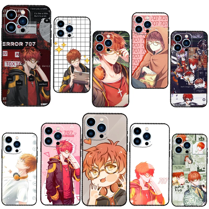 707 Mystic Messenger Anime Phone Case For iPhone 13 12 11 14 Pro Max Mini XS X XR 6 7 8 Plus SE 2020 Soft Cover Case