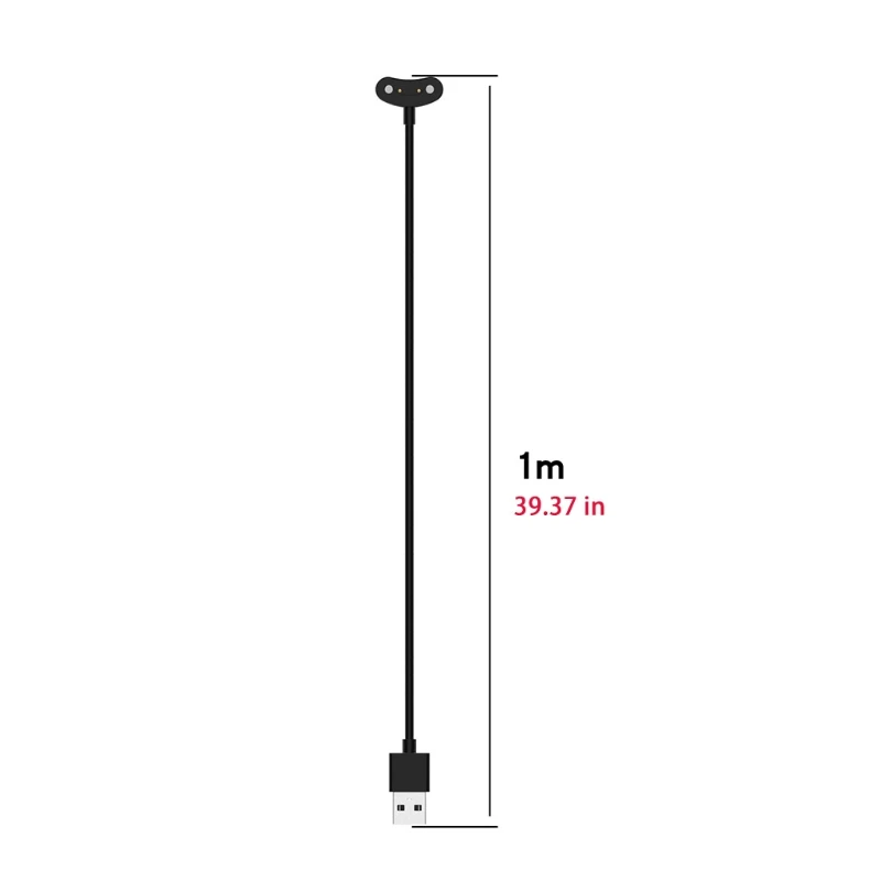 

96BA Compatible with Watch Pro 3 Charging Cable USB Fast Charger for Watch Pro Smartwatch 3.3 Ft Magnetic Charger Black