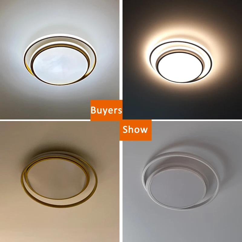 $41.88 Modern LED Ceiling Lights For Living Room Bedroom Dining Room Home Indoor Lighting Luminaires Ceiling Lamps AC110V 220V White