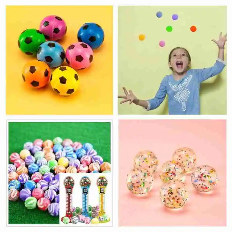 

Funny Toy Balls Mixed Bouncy Ball Floating Child Elastic Bouncy Ball Pinball Rubber Toys Bouncy 32 Series Ball