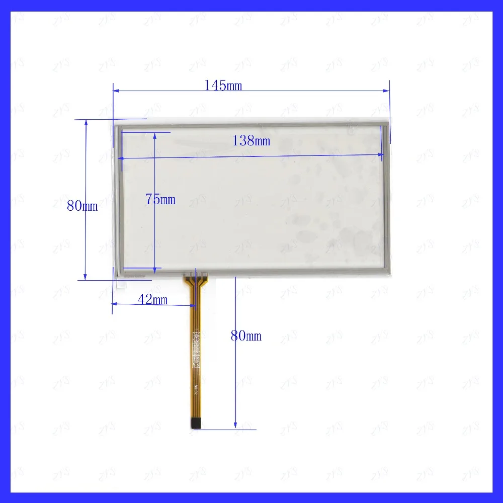 NEW 6inch M5707  this is compatible 4lines resistance touch screen panel  145mm*80mm  TouchSensor 145*80