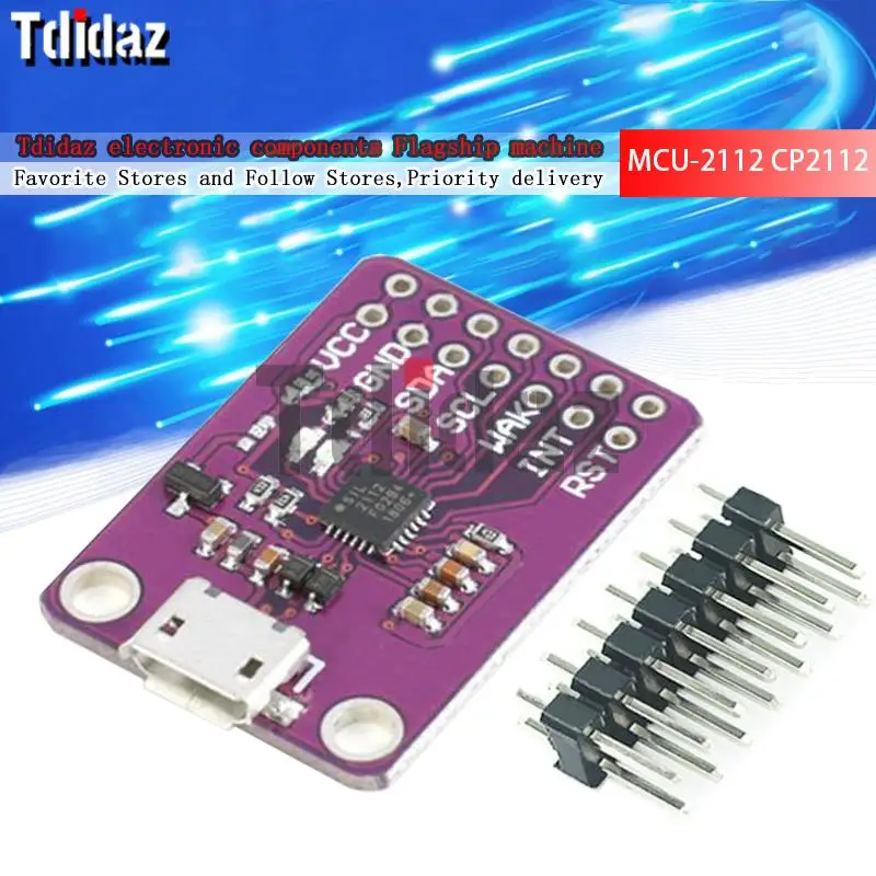 CP2112 плата отладки USB для SMBus I2C Модуль связи 2 0 MicroUSB 2112 оценочный комплект CCS811