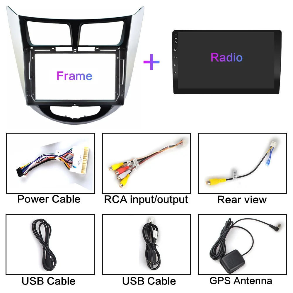 

For Hyundai Solaris accent Verna i25 2010-2016 car dvd IPS Android with gps navigation radio video car stereo multimedia player