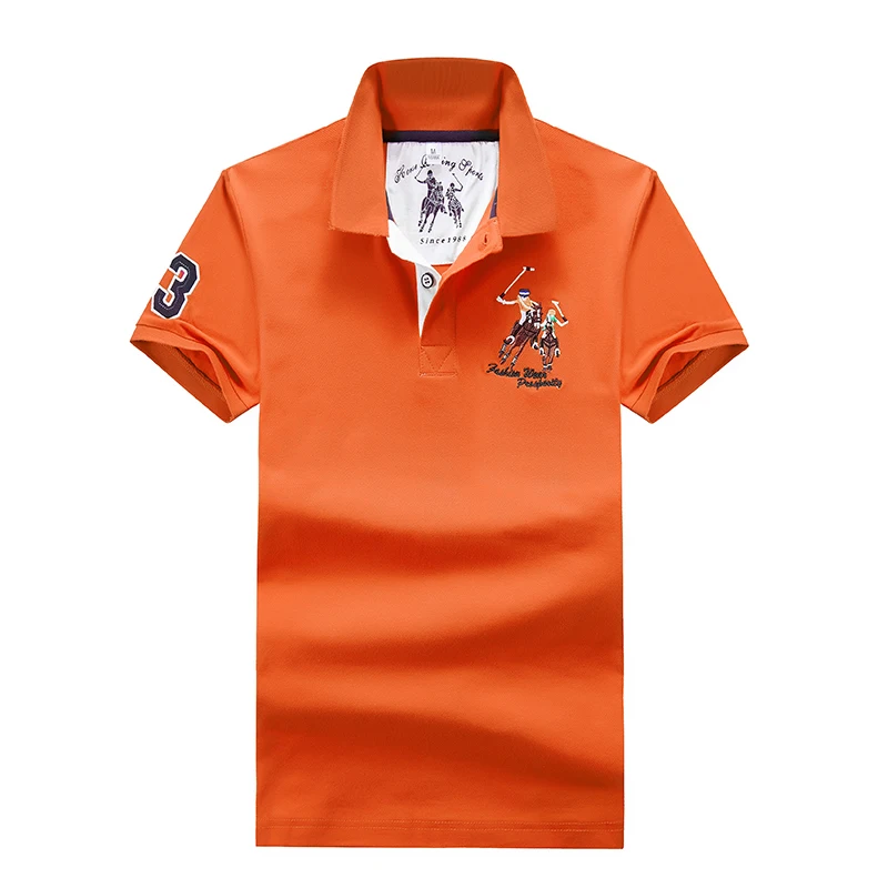 Высококачественная рубашка поло для мужчин Модная Летняя одежда с короткими