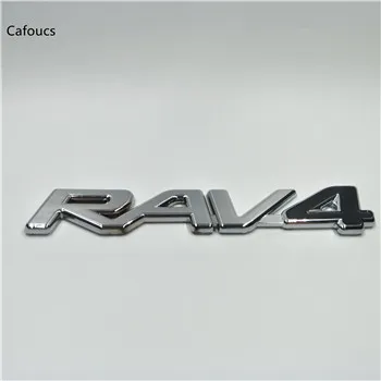 black Для Toyota RAV4 RAV-4 эмблема логотип Задняя Крышка багажника наклейки в виде букв 162*28 мм - Название цвета: black
