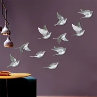 Three-dimensional Simulation Bird Wall Hanging TV Background Wall Decoration Creative Living Room Porch Wall Decoration Pendant