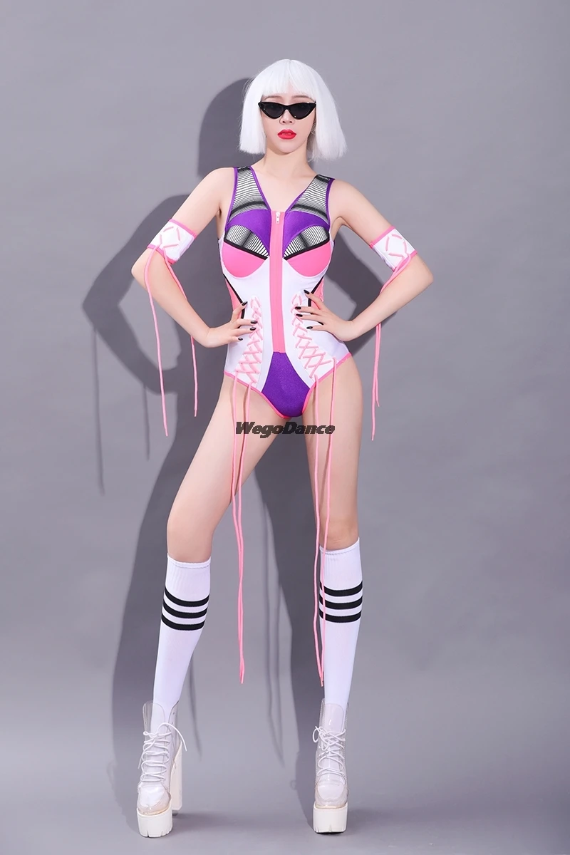 

New Women Nightclub Sexy Bodysuit Gogo Dj Dancer Costume