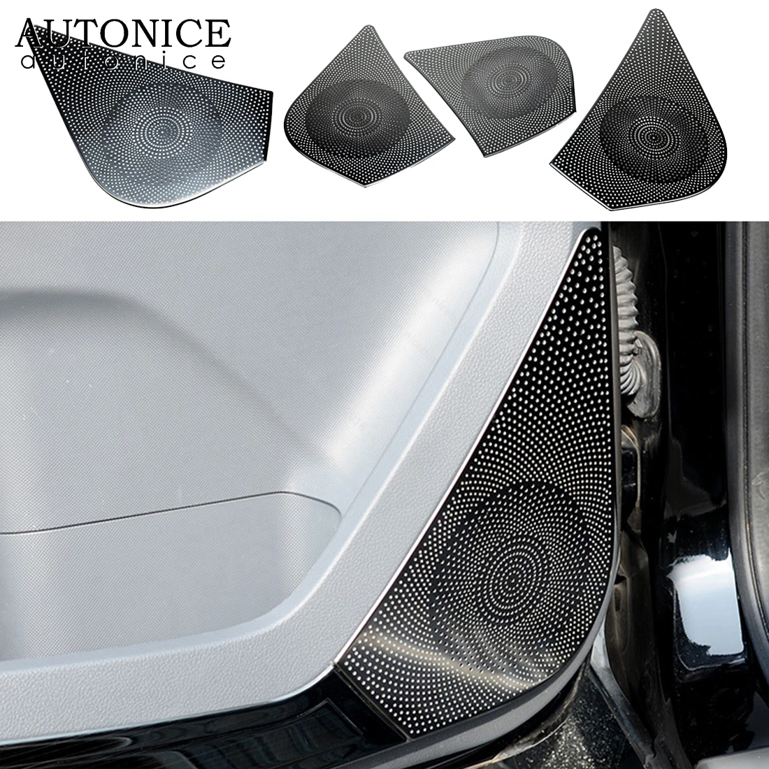 4 шт. дверной динамик из нержавеющей стали громкий Крышка корпуса отделка для Ford