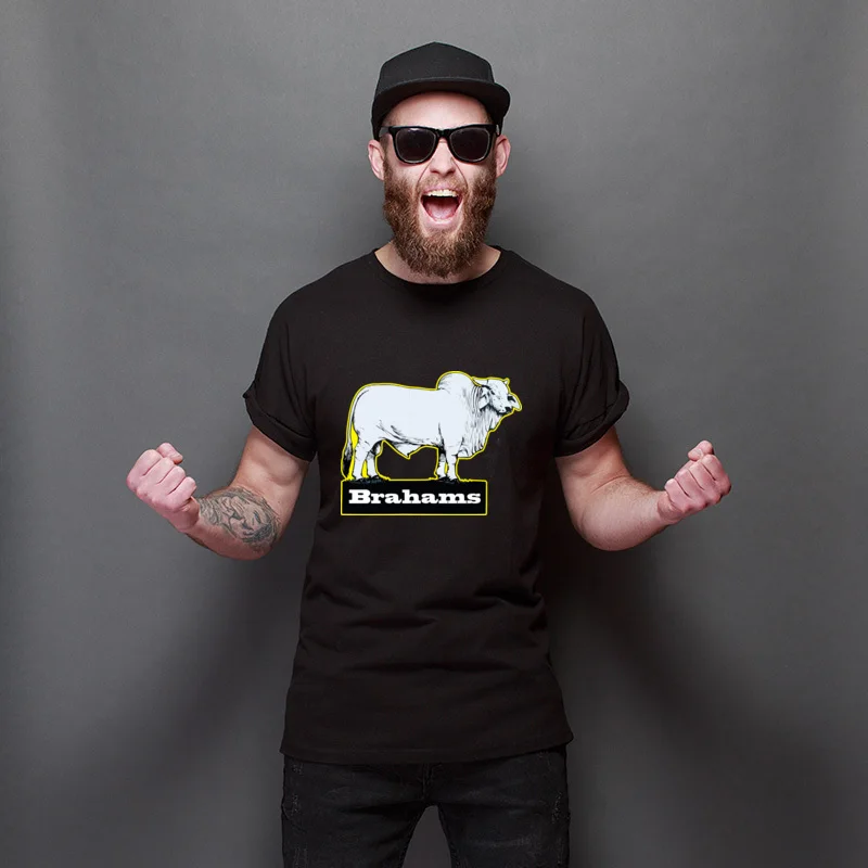 

New Coming BRAHAMS Print High Quality T Shirt Cotton Comics Tees Pure Cotton Faddish TShirt For Adult