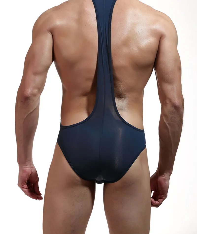 Новое мужское сексуальное нижнее белье трусы бикини боди с низкой талией мягкое