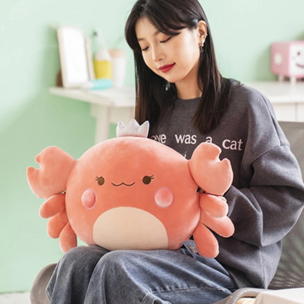 Милый Краб оранжевая фуксия-коричневая кукла аквариум большая ворота плюшевые