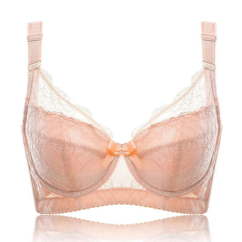 Women's Full Coverage Lightly Padded Underwire Balconette Lace Bra 34 36 38 40 42 44 46 B C D E F G H I J