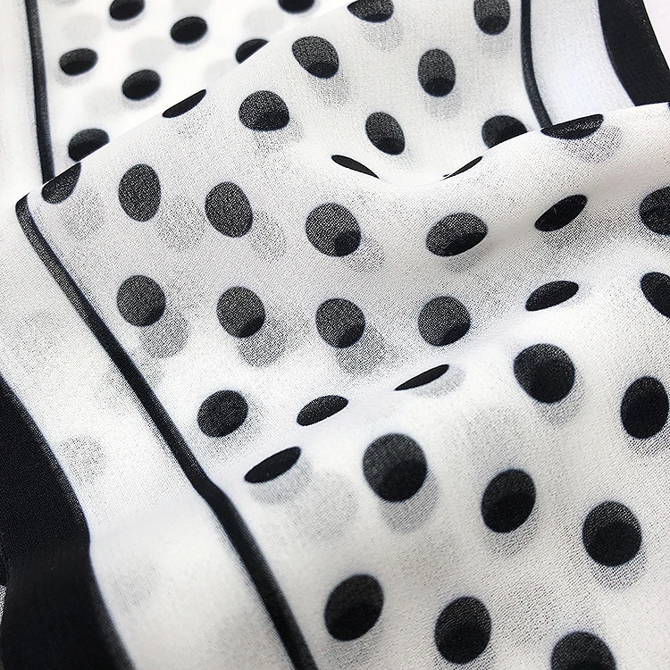 Шифоновые платья в горошек новинка весны-лета 2020 высококачественные элегантные