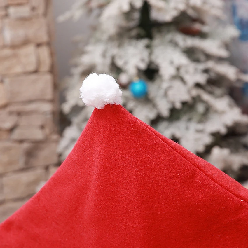 Рождественский орнамент красный чехол на кресло украшение со снеговиком