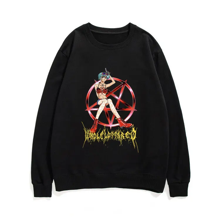 

Playboi Carti WLR Whole Lotta Red Anime Sweatshirt Mens Daily Casual Pullover Women Fashion Streetwear Unisex Loose Sweatshirts