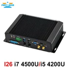 Промышленный мини-ПК intel core i5 4200U i7 4500U 4650U с 6COM RS232 RS422 RS485 HDMI VGA GPIO LPT портами для медицинской промышленности