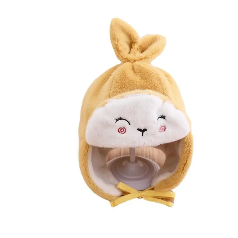 

2021 Winter Cartoon rabbit Protect the ear Cap Warm landlord hat fashion joker Bomber hat for Children boy and girl 01