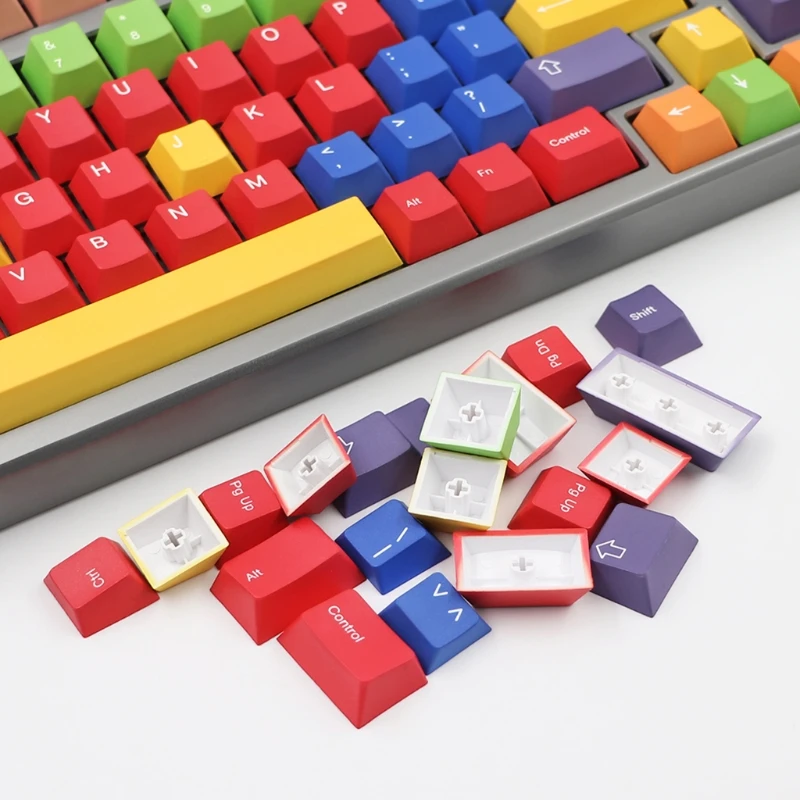 

2021 New 131 Key Dye Sub Keycaps Handarbeit Basis Cherry Profile PBT Keycap Iso Set for 61/87/104/ 108 Iso Mechanical Keyboard