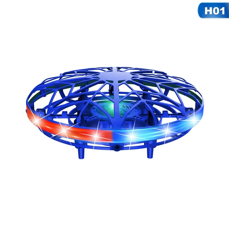 

1PC Colorful Lights With Gesture Induction Aircraft Suspension Induction Flying Saucer UFO Toy Boy Girl Toy Gift For Children