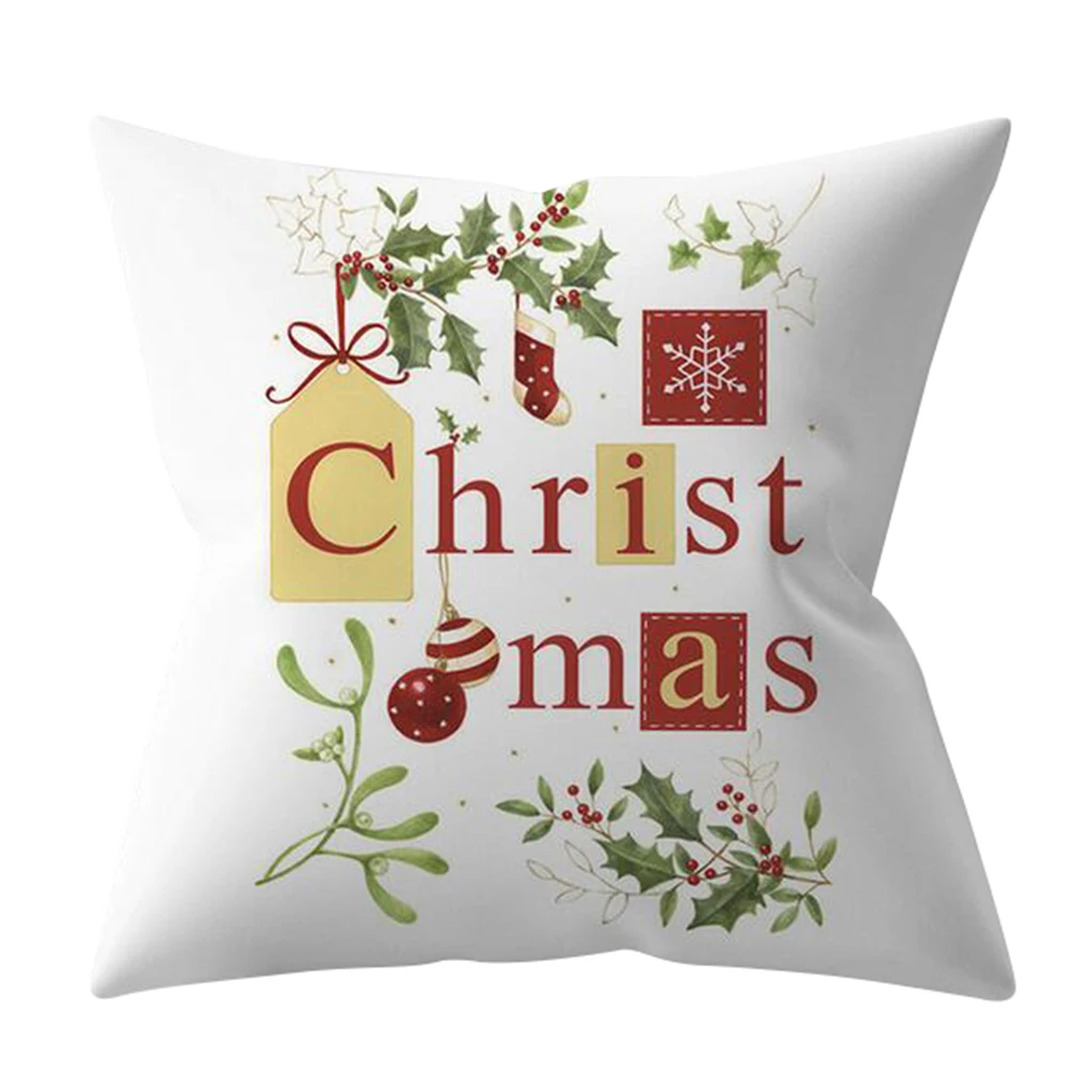 

Рождественские украшения, мягкие наволочки для диванных подушек, наволочка, бархатный чехол для подушки на Рождество, домашний декор для ди...