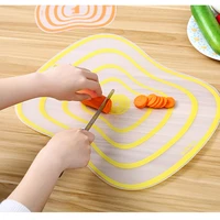 household transparent vegetable cutting and rolling surface non slip large creative plastic cutting board