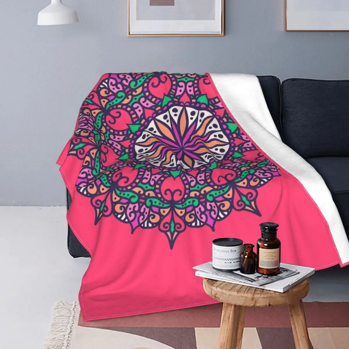 

Patrones en azulejo de cerámica 5 manta colcha cama a cuadros manta mullida a cuadros Kawaii manta fundas de cama de invierno