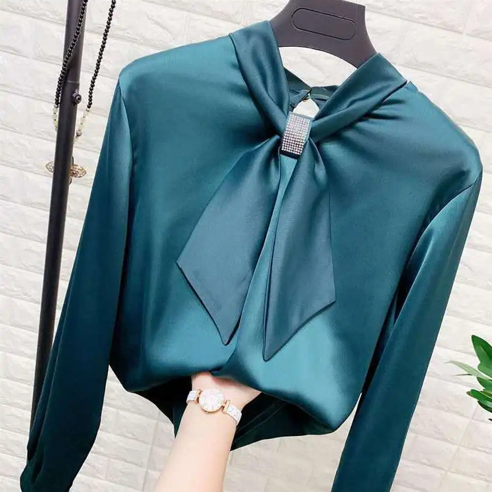 Повседневная однотонная женская рубашка верхняя одежда топы Новая офисная