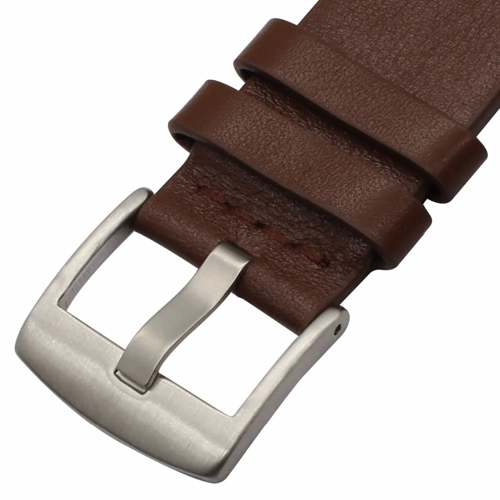 Ремешок итальянский из жирной кожи для наручных часов быстросъемный браслет Omega