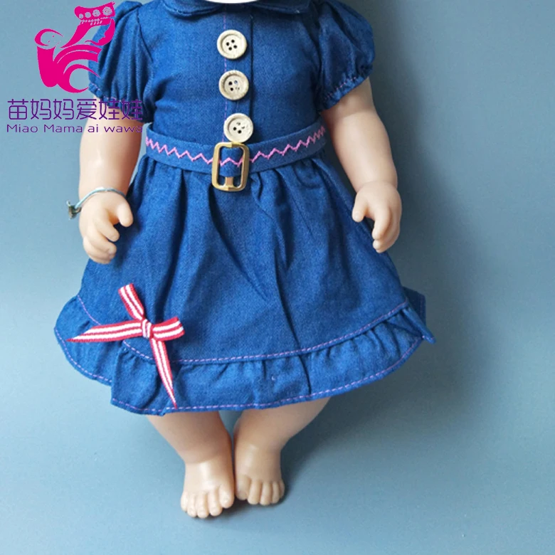 Кукольный комплект одежды со шляпой 43 см для новорожденных девочек 18