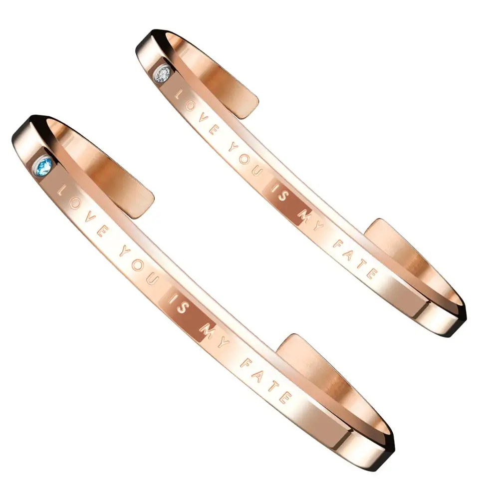 Персонализированный браслет из розового золота роскошные ювелирные изделия