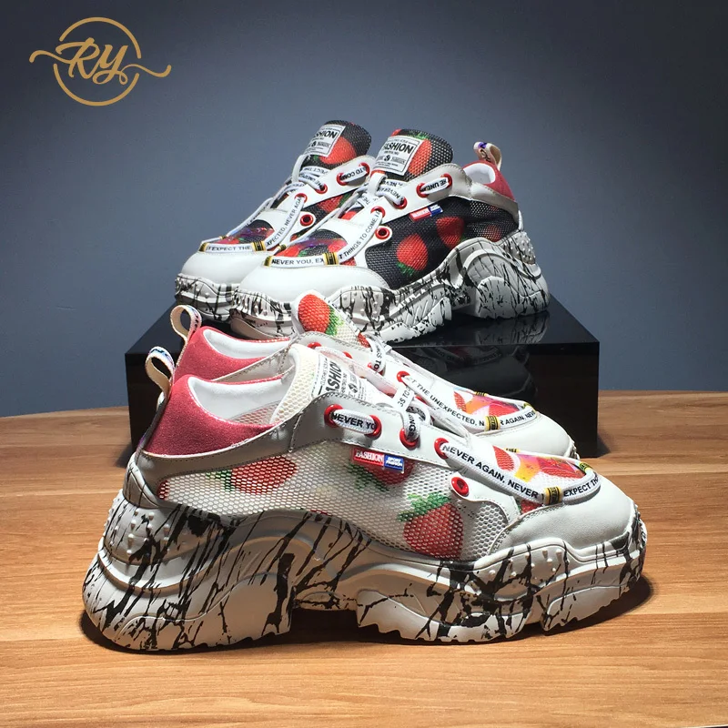 RY RELAA женские кроссовки 2018 модная повседневная обувь из натуральной кожи женская