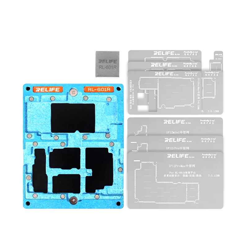 10 в 1 комплект трафаретов BGA для iPhone X/XS/XSMAX/11/11PRO/11PROMAX/12/12MINI/12PRO/12PROMAX средняя рамка