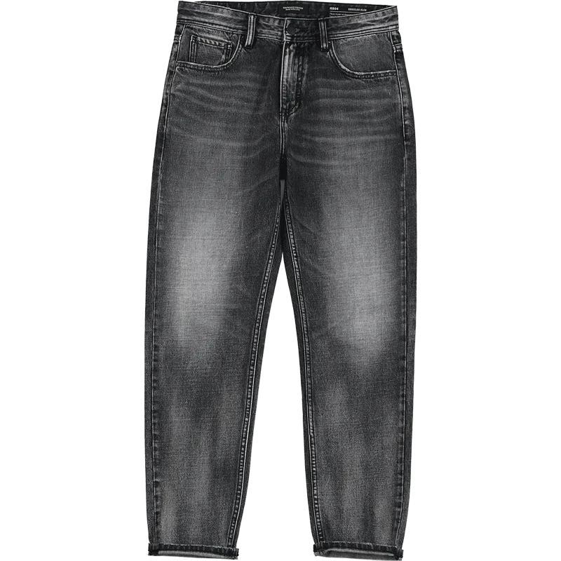 

SIMWOOD 2021 Spring New Vintage Jeans Men Regular Straight Fit Dark Washed Plus Size Denim Trousers Brand Clothing SJ130845
