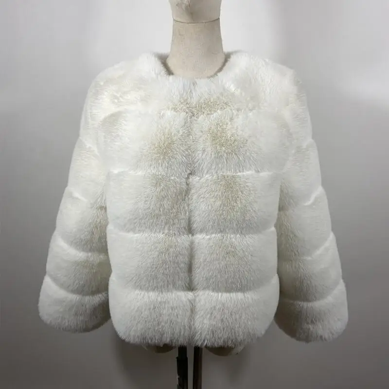 

Пальто для женщин 2021 зимний топ модное пальто из искусственного меха элегантная Толстая теплая верхняя одежда больших размеров парки Женск...