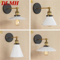 dlmh nordic simple wall sconces light rustic style led lamp fixtures for home corridor stairs decoration