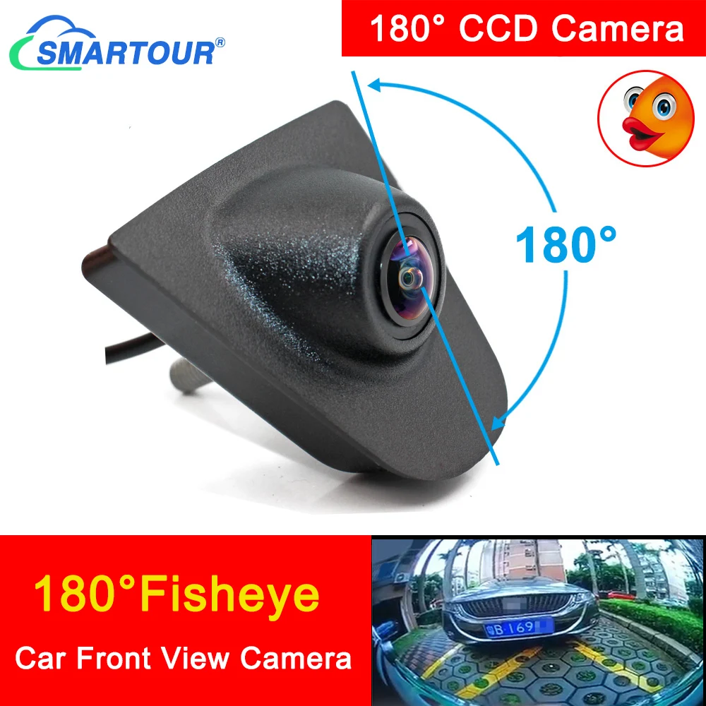 

Smartour 180 градусов объектив рыбий глаз HD Авто Логотип Переднего Вида камера парковки водонепроницаемый ночное видение для Honda CRV 2017