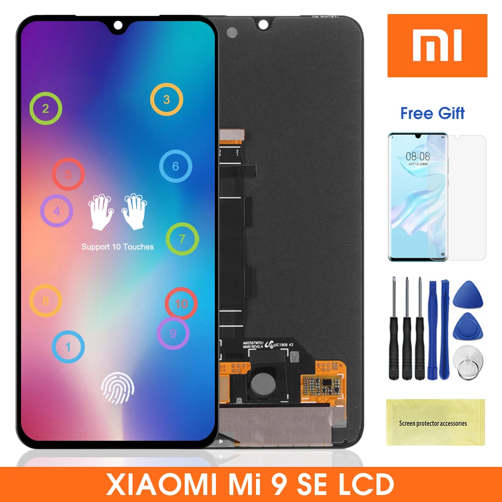 Оригинальный экран для Xiaomi Mi 9 SE ЖК дисплей сенсорный дигитайзер в сборе Замена