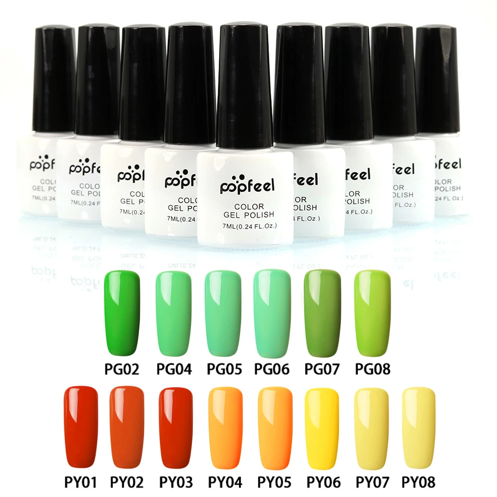 Новый Блестящий Гель лак для ногтей долговечный блестящий 8 мл полуперманентные