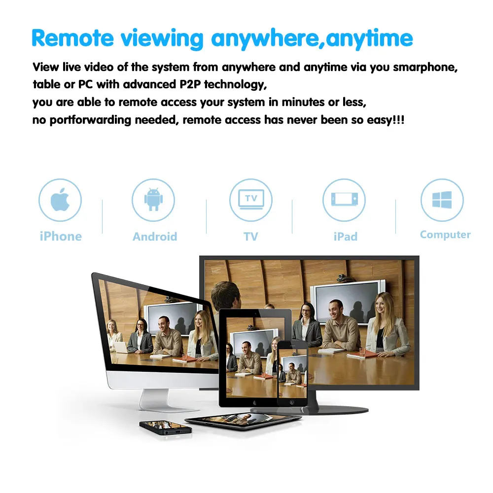 NINIVISION AHD CCTV система 16CH 1080P DVR комплект HDMI 1080N 1200TVL IR камера безопасности 16-канальный