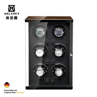melancy arrival watch winder for 6 automatic japanese mabuchi mute motor watches storage box watch display case box gift