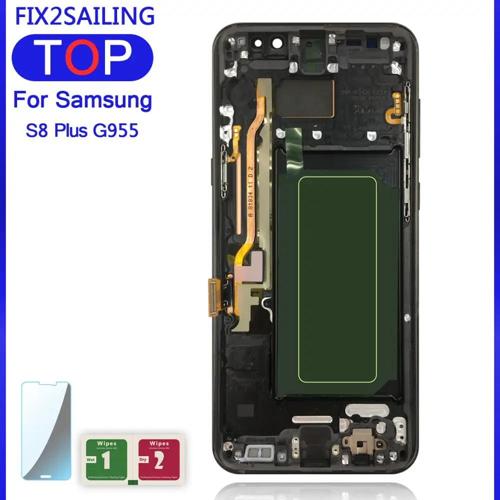 Супер AMOLED ЖК дисплей S S8 дисплей для samsung Galaxy S8 G950 S8 Plus G955 ЖК сенсорный экран дигитайзер полная сборка Замена
