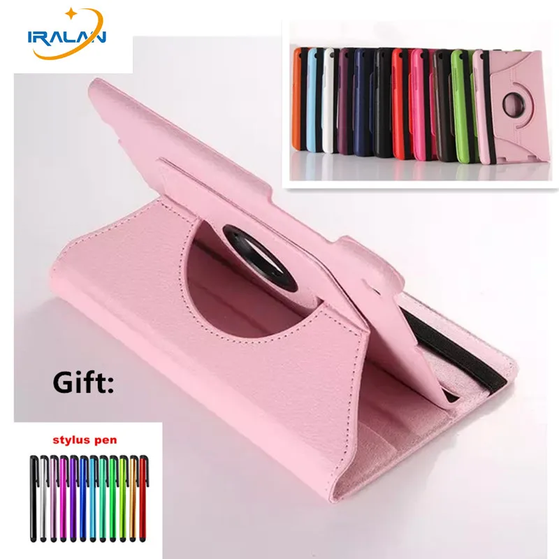 Чехол для Xiaomi Mi Pad 2 и MiPad 3 из высококачественной кожи с функцией 360-градусного вращения и подставкой, в комплекте со стилусом.