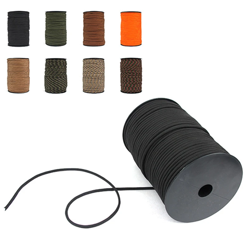 

ZK20 Dropshipping 100 M/Spools Paracord 550 Paracord Rope Outdoor Camping Paratrooper Bundle Tent Rope Survival Climbing Rope