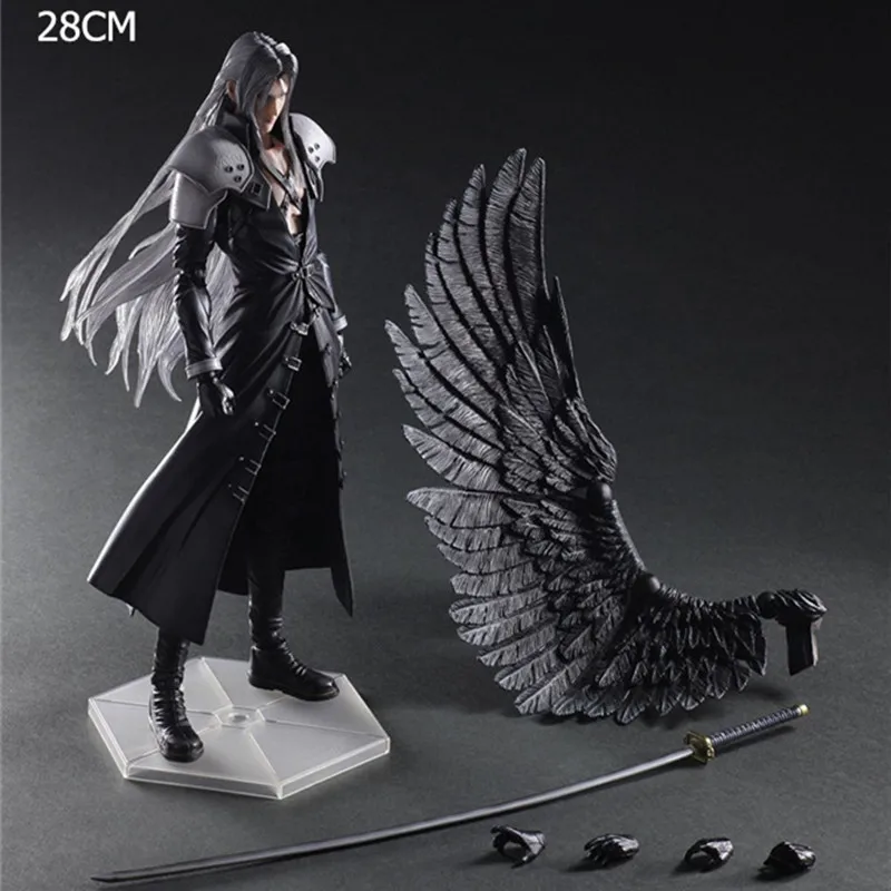 Final Game Fantasy Play Arts KAI, экшн-фигурка Sephiroth Cloud Strife Noctis Lucis Cindy Aurum Squall Leonhart Фигурки Игрушка Кукла - Цвет: 1-without box