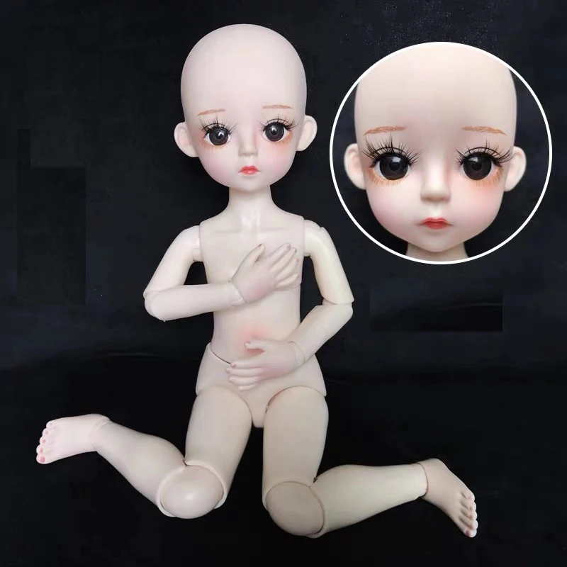 Новинка 30 см/60 см 18 подвижных суставов BJD куклы игрушки сделай сам макияж голый