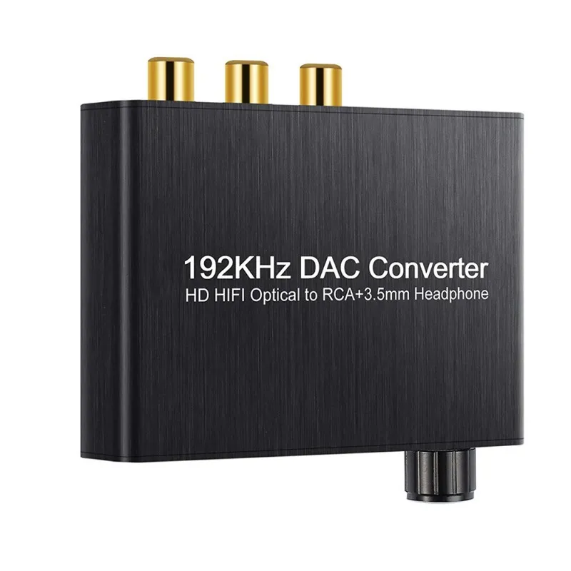 Преобразователь DAC 192 кГц Поддержка DTS / Dolby AC3 5 1 CH TO RCA 3 мм Jack цифро аналоговый аудио