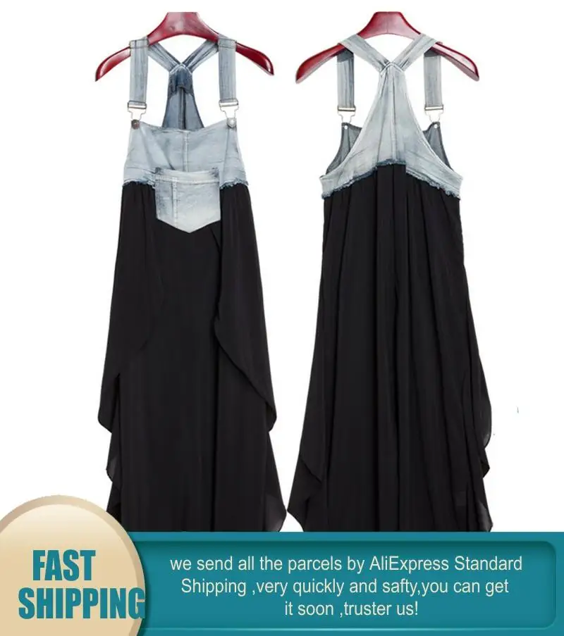 2020 летнее осеннее джинсовое черное платье женский сарафан Повседневный сшитое