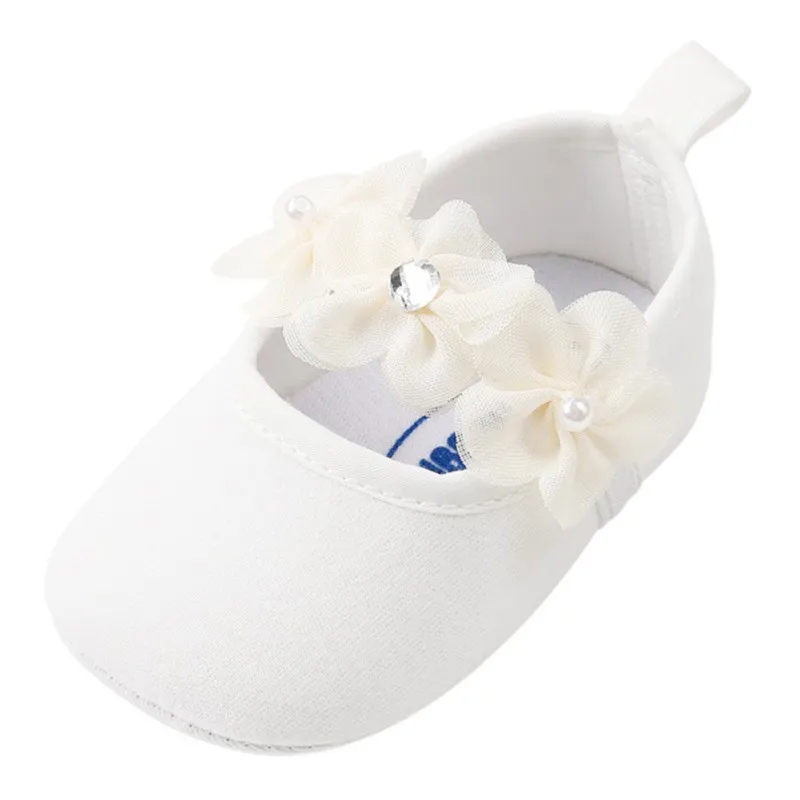 

Infants Baby Girl Shoes Flower Princess Cute Footwear with Headwear Headband Photography Props Sweet Crib Shoes
