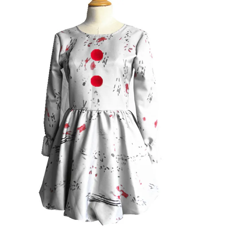 Фильм It Chapter два Pennywise Косплей Костюм наряд клоунессы Хэллоуин Взрослый мужской